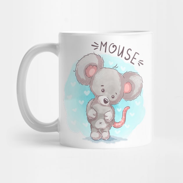 Mouse teddy cartoon by Mako Design 